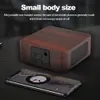 Custom logo wooden wireless bluetooth 42 speaker mini home portable netbox small speaker phone dual speakers voice broadcast4244514