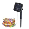 72ft 22m 200 LED Strip Solar Light Home Garden Miedź Drutu Light String Fairy Outdoor Słoneczne Powered Party Worek
