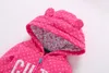 Pagliaccetti per bambini Primavera Autunno Imbottito in cotone Abbigliamento per ragazze Set Manica intera Cartone animato per bambini Vestiti con cappuccio Tute per neonato