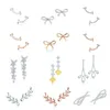 Boucles d'oreilles à charme 925 Silver à la mode et élégants femmes portent des bijoux, en gros en vrac directement de la Chine continentale5604790