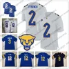 Vêtements de football universitaire américain Pitt Pittsburgh Panthers # 2 Maurice Ffrench 3 Damar Hamlin 5 Tre Tipton 12 Paris Ford Nick Patti 17 Rashad Weaver 2019 New Jersey