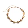 Ny Bohemian Natural Sea Shell Choker Halsband för kvinnor Guld Silver Seashell Beads String Rope Kedjor Fashion Boho Smycken Gift
