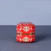 Portable Porcelain Tea Caddy Sealed Storage Bottle Blue Color Tea Box Mini Jar Carry Powder Jar Household Supply7712616