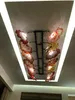 Unique Designed Murano lamps Glass Plates Art Flower for Wall Home Hotel Decorative LED Hanging Lamp