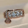 Hela Infinity Brand New 2019 Luxury Jewelry 925 Sterling Silver White Clear Topaz Cz Diamond Key Ring Women Wedding Vintage 4917636