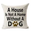 Best Dog Lover Gifts Cotton Linen Throw Pillow Case Decorative Cushion Cover 45x45cm Removable And Washable Pillowcases #10