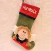 Christmas Stocking Gift Bag Noel Reindeer Santa Claus Snowman Socks natal Xmas Tree Candy Ornament Gifts Decorations new year