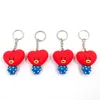 10pcs / Lot moda jóias das mulheres da menina fêmea bonito carro boneca Keychain criativo DIY acessórios Chaveiros Bags presentes Pingente partido