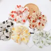 INS Big Girls Love Heart scrunchie Fashion Heart satin Kids Hair holder women hair accessories headwear Children Ponytail Hairbands S150