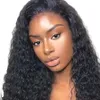 Preucked 360 koronkowa peruka czołowa fala wodna naturalny kolor Brazylijska Remy ludzkie włosy dla czarnych kobiet 1307078007