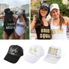 Gelin kabile snapback kamyoncu mesh şapka altın harfler ok düğün beyzbol kap1