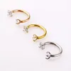 3 Colors CZ Mini Titanium Nose Rings Body Piercing Jewelry Stainless Steel Jewelry Open Hoop Earrings Studs Non Piercing Rings