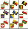 Andorra Antigua Oostenrijk Barbados Pakistan Paraguay Palestina Panama Wit-Rusland Borduurwerk Ijzer op Patches Badgesaint Lucia