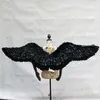 addults and children' Cute shootings props white angel wings nice black fairy wings Children' Day Wedding Engagement decoration props