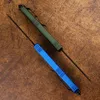 Mini bıçak yüksek teknoloji otomatik bıçak D2 bıçak havacılık alüminyum kolu çift eylem taktik kesici açık kamp cebi EDC aracı