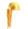 Hot Durag Headband Pirathattar Bandanas 15 Design för män och kvinnor Mode Silky Durags Du-Rag Headwraps Hip Hop Sport Caps Head Wraps