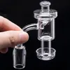 Set Terp Vacuum Quartz Banger Domeless Nail 10 14 18mm macho Female Clear Joint Glass Water Pipe 633