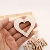 Pendentif coeur en bois découpé au Laser ornement en bois 5.3x5.6cm pendentif coeur blancs artisanat Design fête décor