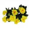 Artificial flowers Bouquet Simulation Of Azalea Safflower wedding party garden home decoration Silk Plastic plants