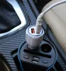 Cell Phone Car Chargers Dual USB QC3.0 Fast Charge Adapter Smart Charger 12V 3.1A For Android without packing