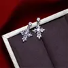 Choucong Unique Hot Sale Simple Fashion Jewelry Cross Earring 925 Sterling Silver 5A CZ Crystal Zircon Popular Women Wedding Dangle Earring