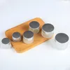 50g 30g 20g 15g 10g 5g Frost Glass Cream Jar with silver gold black lids 1oz Glass Container 1/3oz Cosmetic Packaging F1817