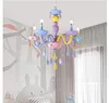 Spedizione Gratuita ColorCrystal Lampadario Lampada a Sospensione Macaron Lampada da Camera per Bambini Lampadario Fantasia Creativa in Vetro Colorato Lustro