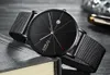 Crrju Mens Watches Top Brand Luxury Black Quartz Men Watch Drop Shipping Mesh Strap Casual Sport Male Relogio Masculino