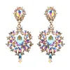 Orecchini pendenti da donna Fiore colorato Grande pendente Starburst Orecchini con gemme di cristallo Orecchini con gemme e regali 3231489