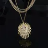 Wholesale-Lioness Necklace Multi-Chain Necklace 925 Sterling Sliver for women fashion and modren look
