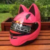 O capacete da motocicleta orelha de gato, a quatro estações anti-fog capacete NITRINOS