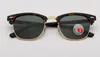 Óculos de sol polarizados de alta qualidade Oclos Plank Acetato Lentes de vidro Lentes de vidro Vintage Clube Sunglasses com pacote original236L