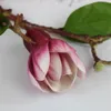 Decorative Flowers & Wreaths Rinlong Artificial Magnolia Silk Long Stem Fall Decor Flower For Tall Vase Kitchen Home Decoration1