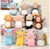 DHL Cute Totoro Pluszowe Zabawki Z Brelok Sleeping Baby Doll Breloczek Pierścienie Dla Kobiet Torba Akcesoria Samochód Keyring Pompom Dolls Dzieci Zabawka