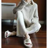 Gejas Ainyu European style new women sweaters fashion 2018 women turtleneck cashmere sweater women knitted pullovers Loose tops S118