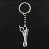 20pcs/lote key Keychain Jeia Jóia de Prata Pingado Pingente de Scissor Pengs Pingente para acessórios -chave 24x17mm