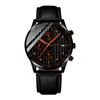 Belushi Reloj de Cuarzo para Hombre Reloj de Pulsera Deportivo Informal Relojes para Hombre Reloj de Pulsera de Cuero para Hombre Fecha Resistente al Agua 30 M