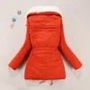 女性冬パーカーファッションミッドロングウッドコート女性フード付き厚い綿暖かいジャケットオーバーコートプラスサイズxxl11