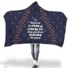 Softball Sports Cape Baseball Football Sherpa Cloak Rugby Hooded TV Blankets Soccer 3D Bathing Towel Robes Swadding Beach Shawl 200*150 5012