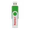 Green Bulk 20pcs 32GB USB Flash Drives Girevole Rotante Metallo Flash Memory Stick 32GB per Computer Laptop Tablet Thumb Pen Drive Storage