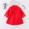 Kids Baby Girls Clothese 2019 Abiti di capodanno in stile cinese di nuova moda Winther addensare abiti cheongsam ricamati Costume per bambini Tang