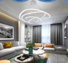 Modern Led pendant lights for living room dining room 4/3/2/1 Circle Rings acrylic body LED Pendant Lamp fixtures MYY