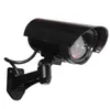 Cámara CCTV de seguridad ficticia falsa para exteriores, señuelo emulacional impermeable, LED IR, Flash inalámbrico, cámara de vigilancia ficticia Led roja