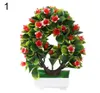 45 # fiori artificiali falso pentola verde giglio bonsai simulazione fiore miniascape ornamenti per la decorazione domestica Hotel giardino arredamento