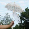 Novo estilo Noiva do laço Umbrella Bordados Noiva guarda-chuva Fotografia Props oco Out rendas Umbrella transporte livre