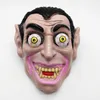 Светодиодный свет Halloween Mask Mask для клоуна Вампир Глазная маска косплей тема макияж Маскарад полная партия партии ZZA1144-1