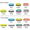 Bohemian Style Elastic Rope Crystal Diamond Bangle Armband Candy Färgpläterad Kubik Zirconia Justerbart armband för tjejer Kvinnor