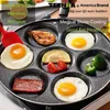 4/7-gat koekenpot verdikte omelet pan antikleef ei pannenkoek steak pan koken ei ham pannen ontbijtmaker