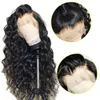 360 Koronki Czołowe Wig Brazylijskie Ludzkie Włosy 150% Gęstość Front Dla Czarnych Kobiet Pre Skrzydła Natural Hairline Przezroczyste HD Loose Fale Curly Dyably