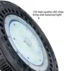 ETL 5 سنوات الضمان UFO LED عالية أضواء خليج 100W 150W 200W LED إضاءة صناعية بقيادة معرض مستودع إضاءة مصباح ضوء Highbay